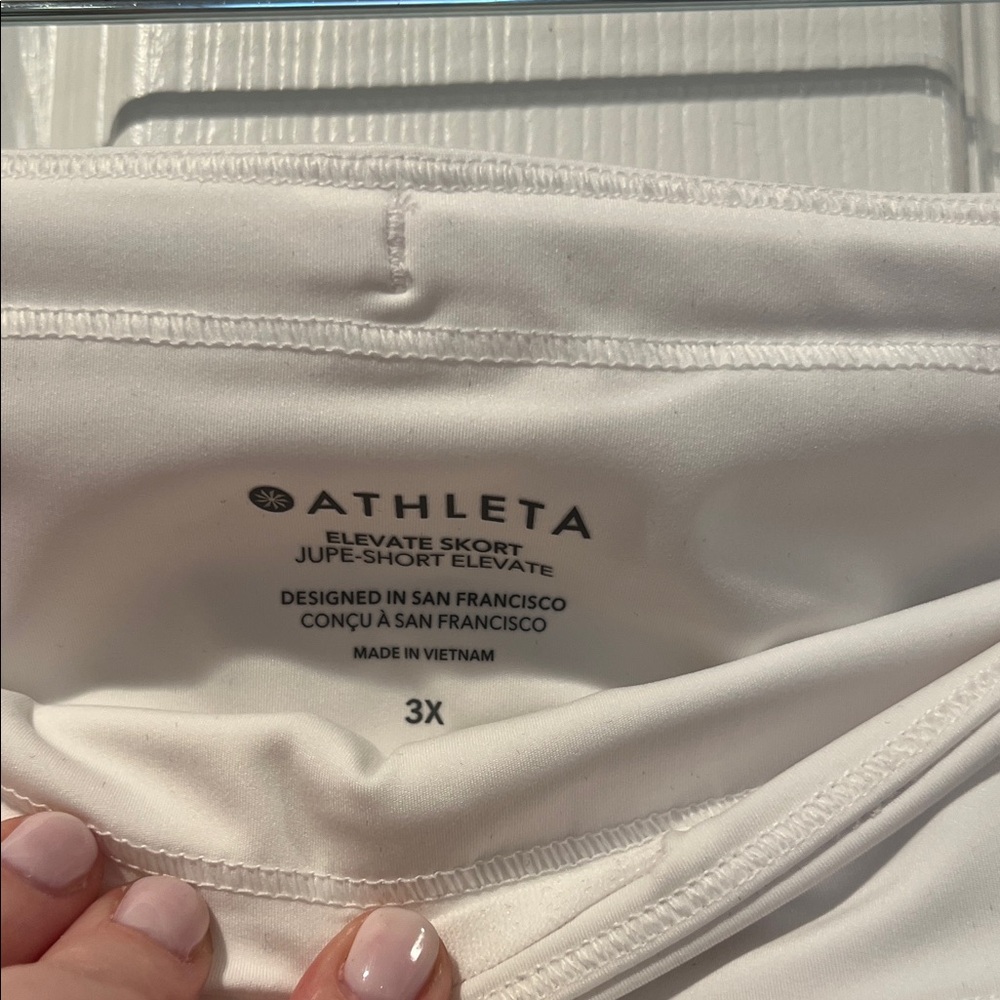 NWT Athleta White Elevate Skort - Picture 5 of 5